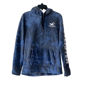 Hollister Navy Tie-Dye camo Pullover hooded sweatshirt